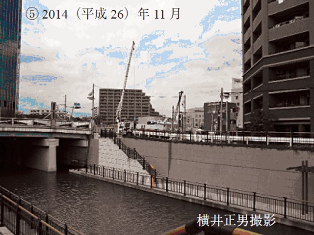 東京スカイツリーとニューアルした京成橋'' 東京スカイツリーとニューアルした京成橋''